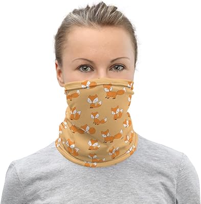 Fox Neck Gaiter Face Cover Scarf Stitched Unisex | Breathable Fabric | Stretch Fabric