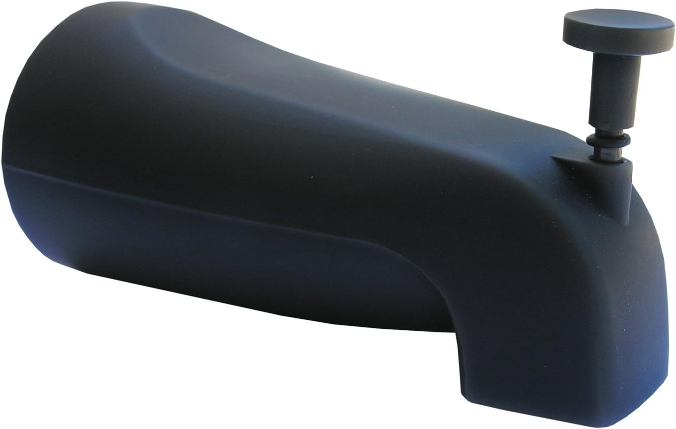 LASCO 08-1035 Diverter Bathtub Spout with Front 1/2-Inch Female Pipe Threads, Oil Rubbed Bronze Finish