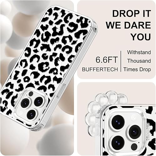 Miniatura 5 de MOSNOVO Funda para iPhone 14 Pro Max, compatible con Magsafe Protección contra caídas de grado militar Buffertech de 6.6 pies Tecnología