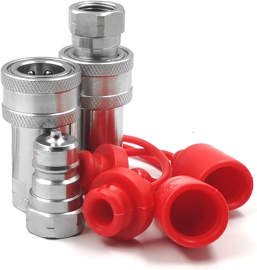 2 sets 3/8" NPT Thread ISO72411A Hydraulic Quick