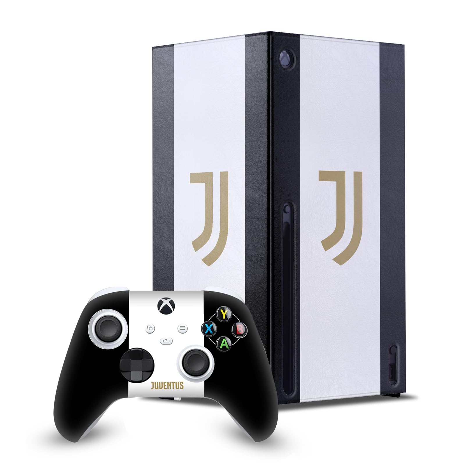 Skin Xbox Series X Juventus Rayures Noires - Protéger Traces Doigts - 8
