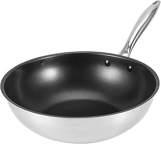 GaRcan Frying Pan,Multifunctional Non Stick Composite Stainless Steel, Durable Lidless Cooking Pan for Restaurant, Kitchen Frying pan Pot