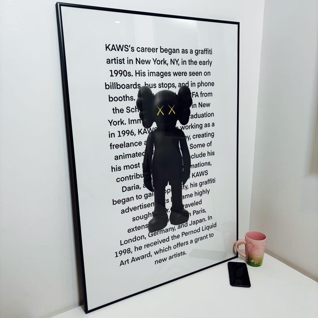 限定マット額装品/KAWS カウズ エキシビジョン限定/What Party 限定