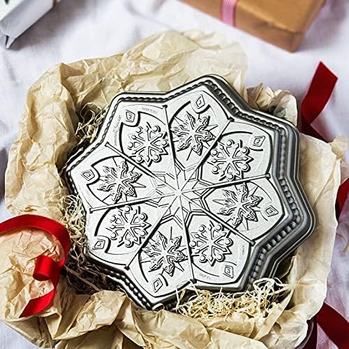 Nordic Ware Sweet Snowflakes Shortbread Pan, Silver - Image 7