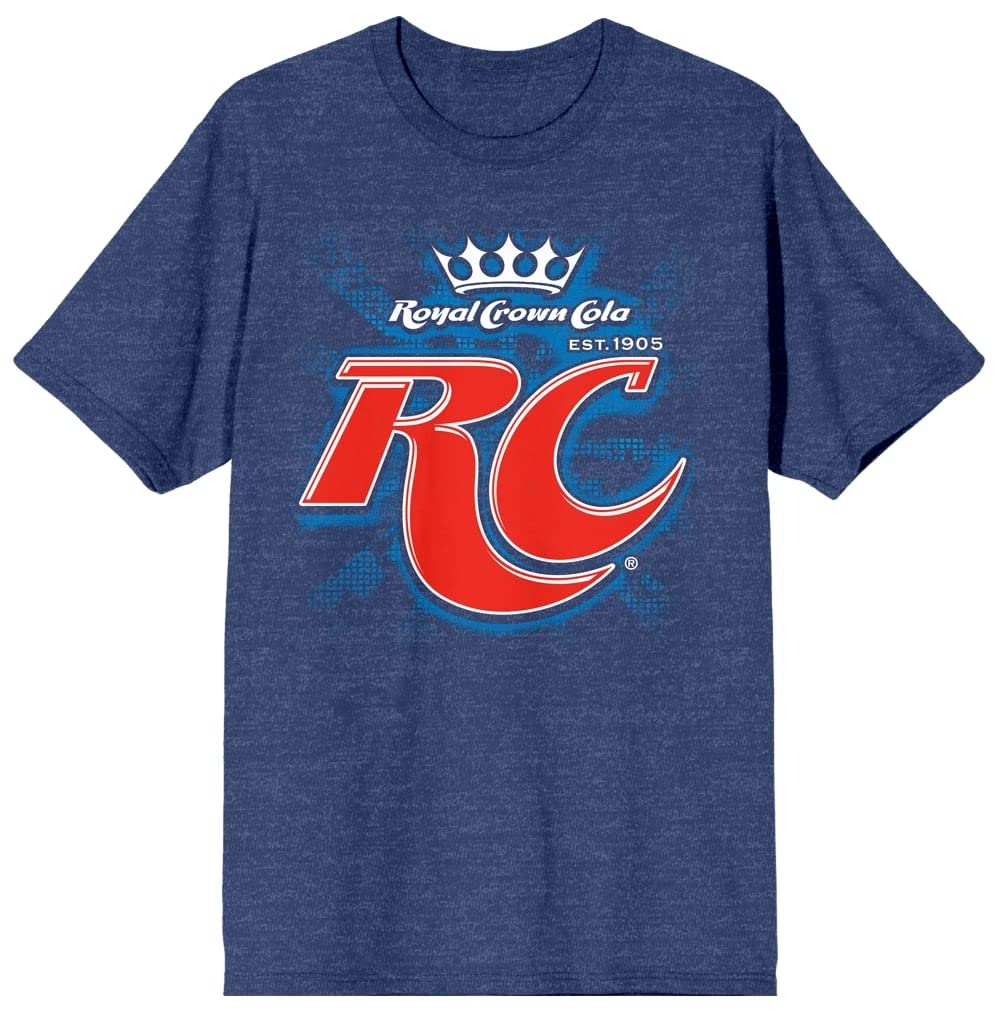 RC Cola Classic Logo Women's Navy Blue Heather Graphic Tee