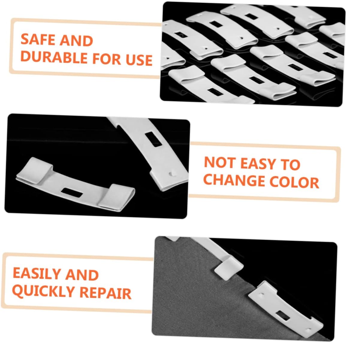60pcs Vertical Blind Repair Kit Clips for Window Blinds Easy Installation High-Strength Repair Tabs Cost Fixer for Home Use