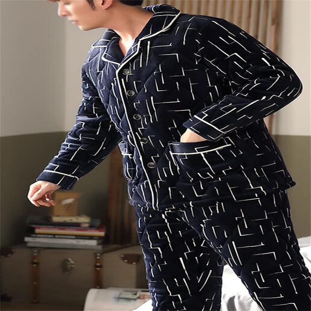 Young And Middle-aged Home Clothes Pajamas Winter Thickened Casual Size Fleece