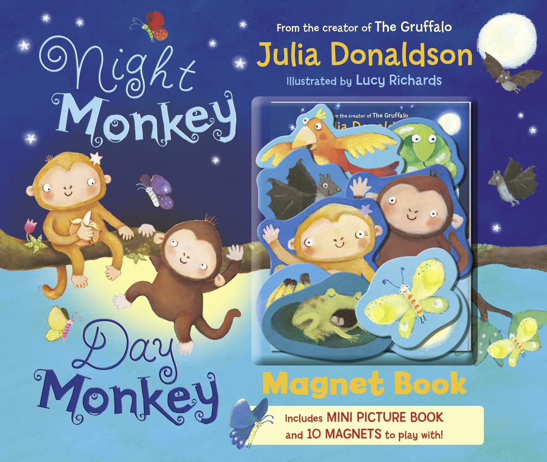 Night Monkey, Day Monkey Magnet Book (Magnet Books)