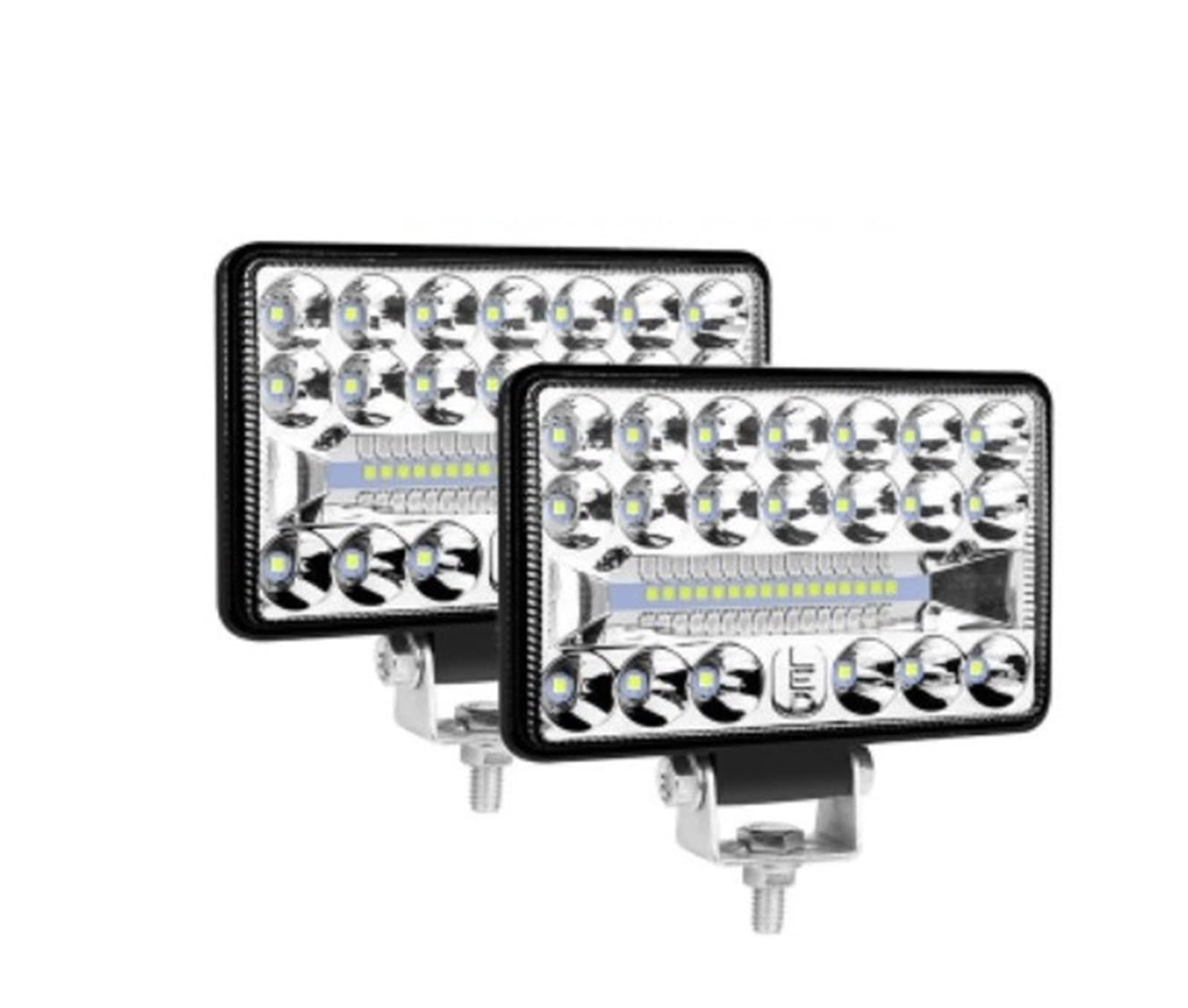Spot alluvione GUIDATO Barra luminosa for trattore barca for camion offroad 4x4 ATV 5 4W 108W 144W LED Lavoro leggero da lavoro GUIDATO Faro - Lampada faro(2pcs 5inch 108W)