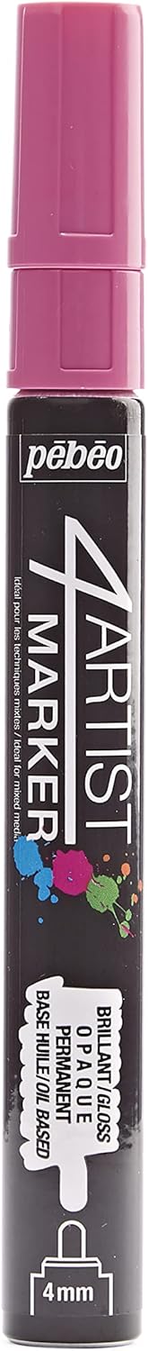 Pebeo 4Artist Marker, Oil Paint Marker, 4 mm - Pink