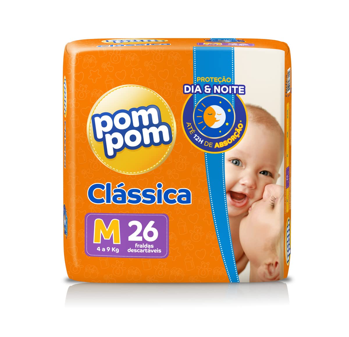 Fralda Pom Pom Clássica Jumbo M 26 Unidades | Amazon.com.br