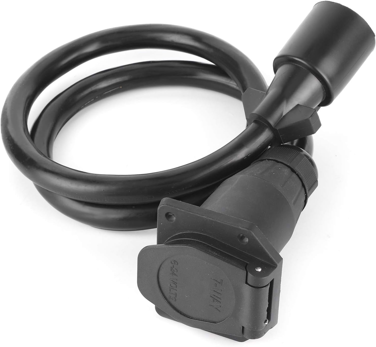 7 Pin Extension 18”,Trailer Extension Cord 7 Way 3ft Double