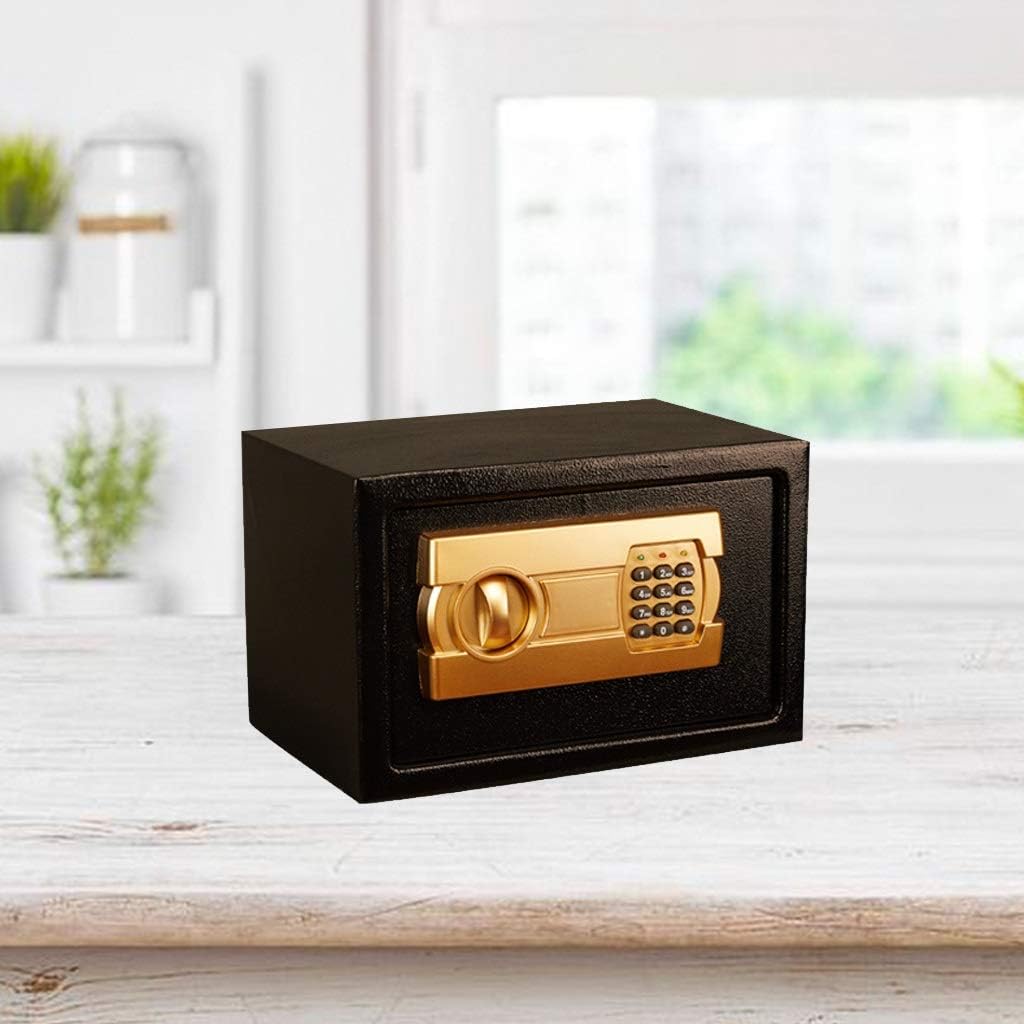 Steel Cabinet with Numeric Keypad * 20cm for Office Black Safe strongbox