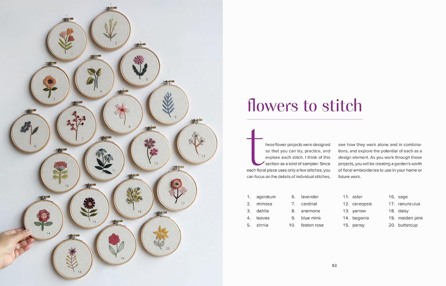 Botanical Embroidery: A Garden of Plant and Flower Designs to Stitch