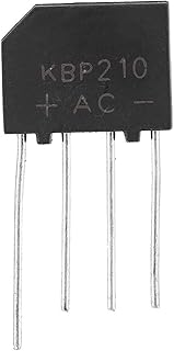 Jeanoko KBP210 Power Component 2A Bridge Rectifiers Diode Axial Electronic Diodes for Electronic Circuit Full Electronic Silicon Diodes(Sell 5)