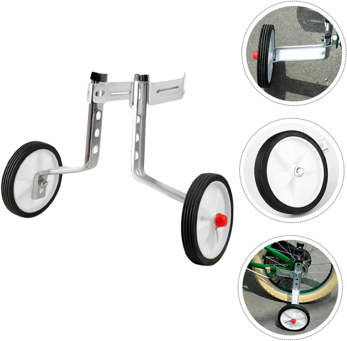 Replaceable Bike Stabiliser Wear-resistant Training Wheels Auxiliary Kit for Boy Girl Bikes Easy Install for Stable Riding and Balance Safety