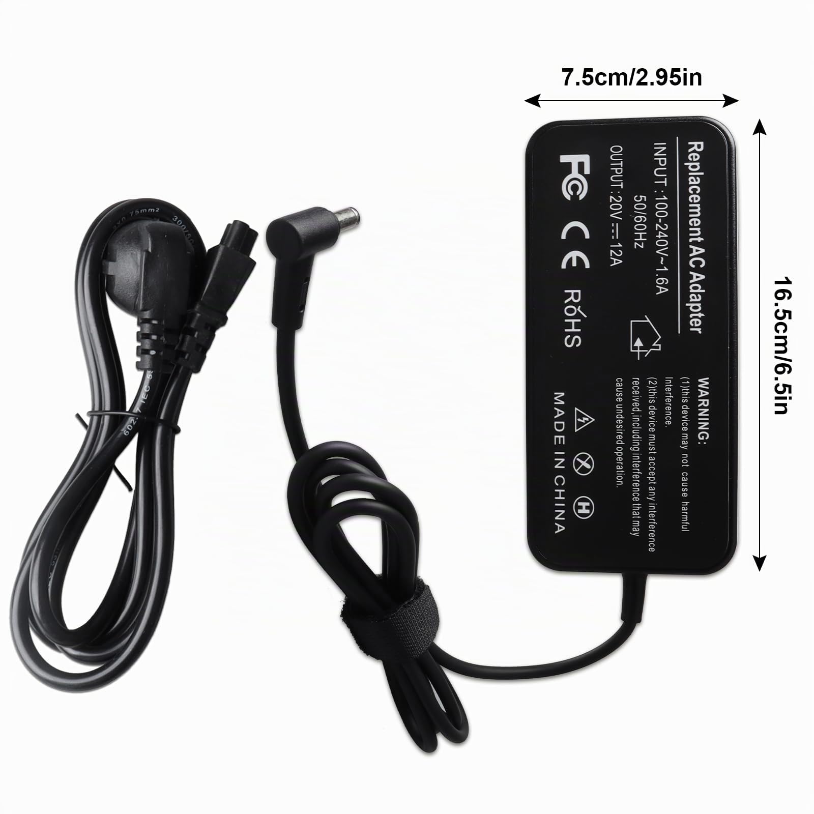 Cargador de portátil MXJFYY de 240 W para ASUS ROG Strix G15 G17 G513QM G513QR G713QR ROG Strix Scar 15 17 G533 G733 G733QM ROG Zephyrus M16 GU603,para ASUS ROG Zephyrus S17 S15 M16 G15【6,0 x 3,7 mm】