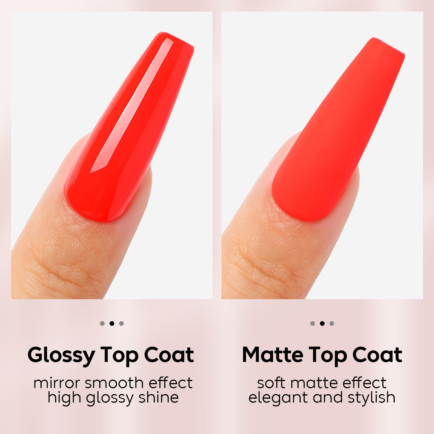 AIMEILI Gel Nail Polish No Wipe Top Coat and Matte Top Gel Set, Cruelty Free, Vegan, Shine Finish and Long Lasting Soak Off - Image 4