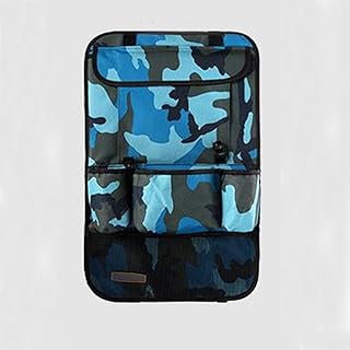 Flyou Car Auto Back Seat Hanging Collector Organizer Storage Multi-Pocket Holder Bag Back Storage Pocket Backseat Organizer Bag Baby Travel Backseat Protector grey (blue)