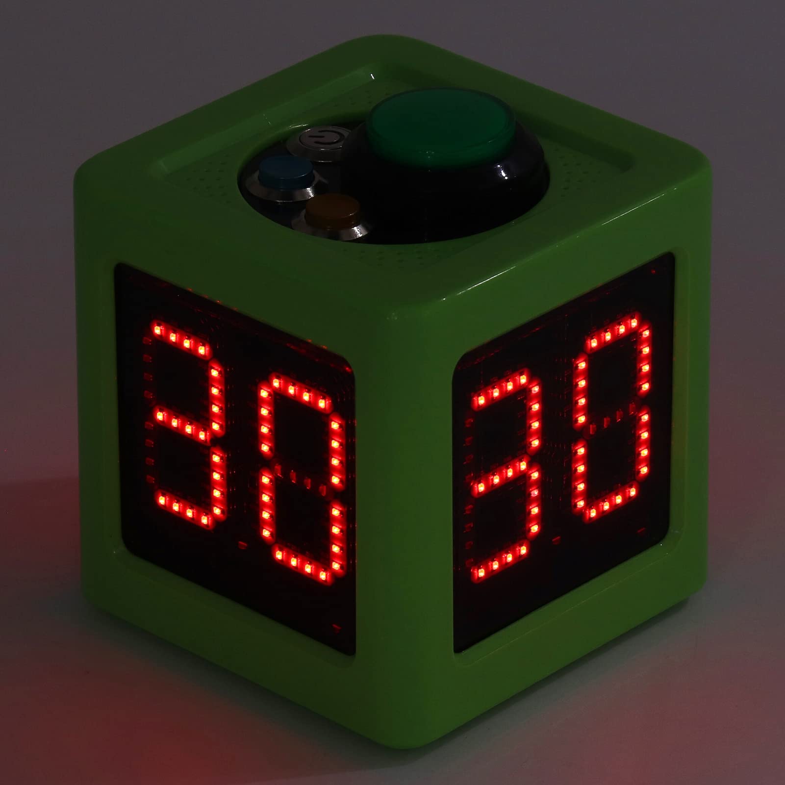 1.4in Timer, Digital Countdown Stopwatch with Bright HD Display, Portable for Private Poker Chess Casinos (Green)