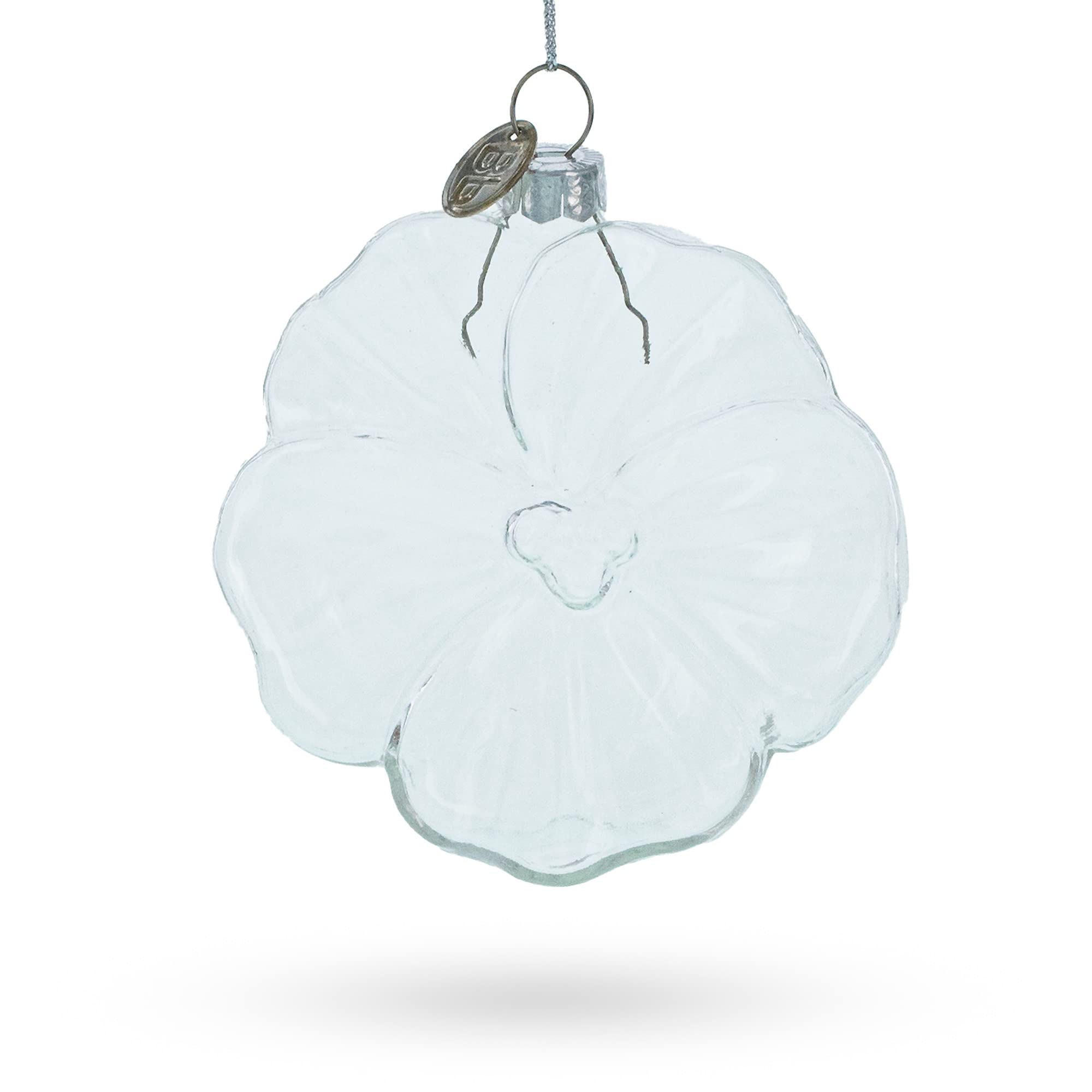 Décoration de Noël en verre transparent fleur pour table de fête magique