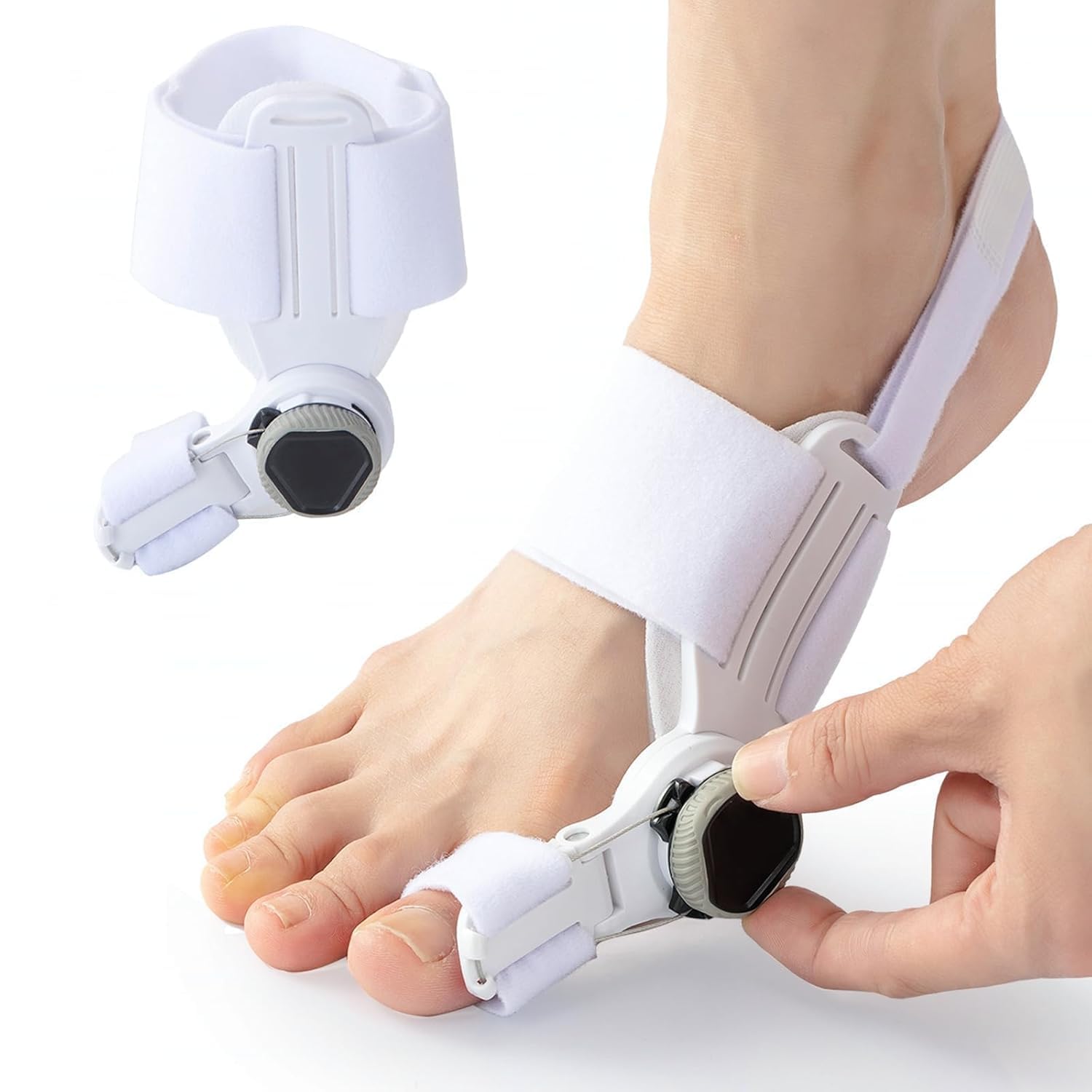 Bunion Corrector and Toe Separator, Adjustable Foot Support for Right and Left Foot, Men and Women