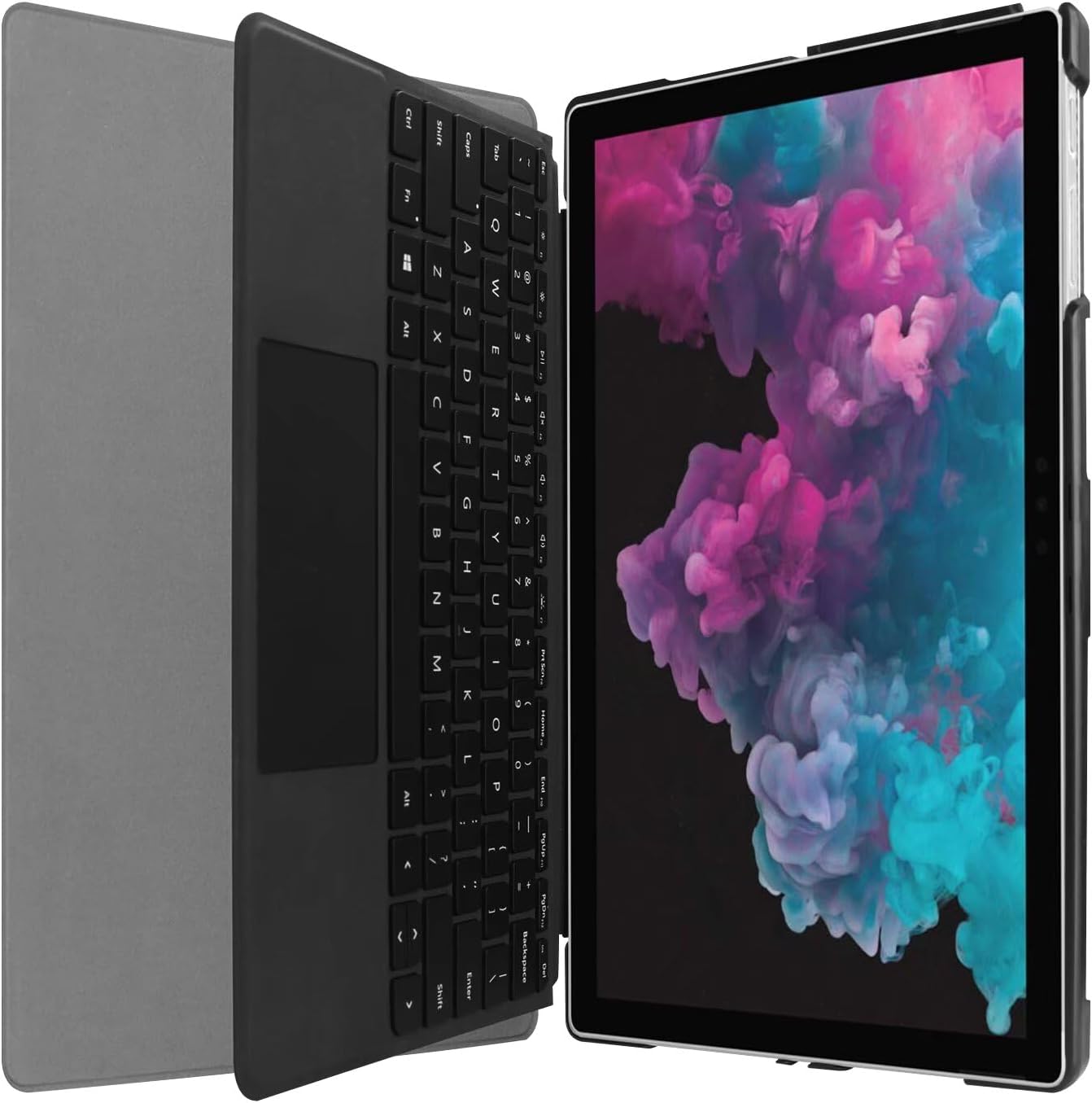 Tablet Cover for Microsoft Surface Pro 7/Pro 6/Pro 5/Pro 4 12.3",Ultra Slim Folio Stand Lightweight Leather Case for Surface Pro 4 5 6 7,Compatible with Type Cover Keyboard (Dark Blue) - Image 5