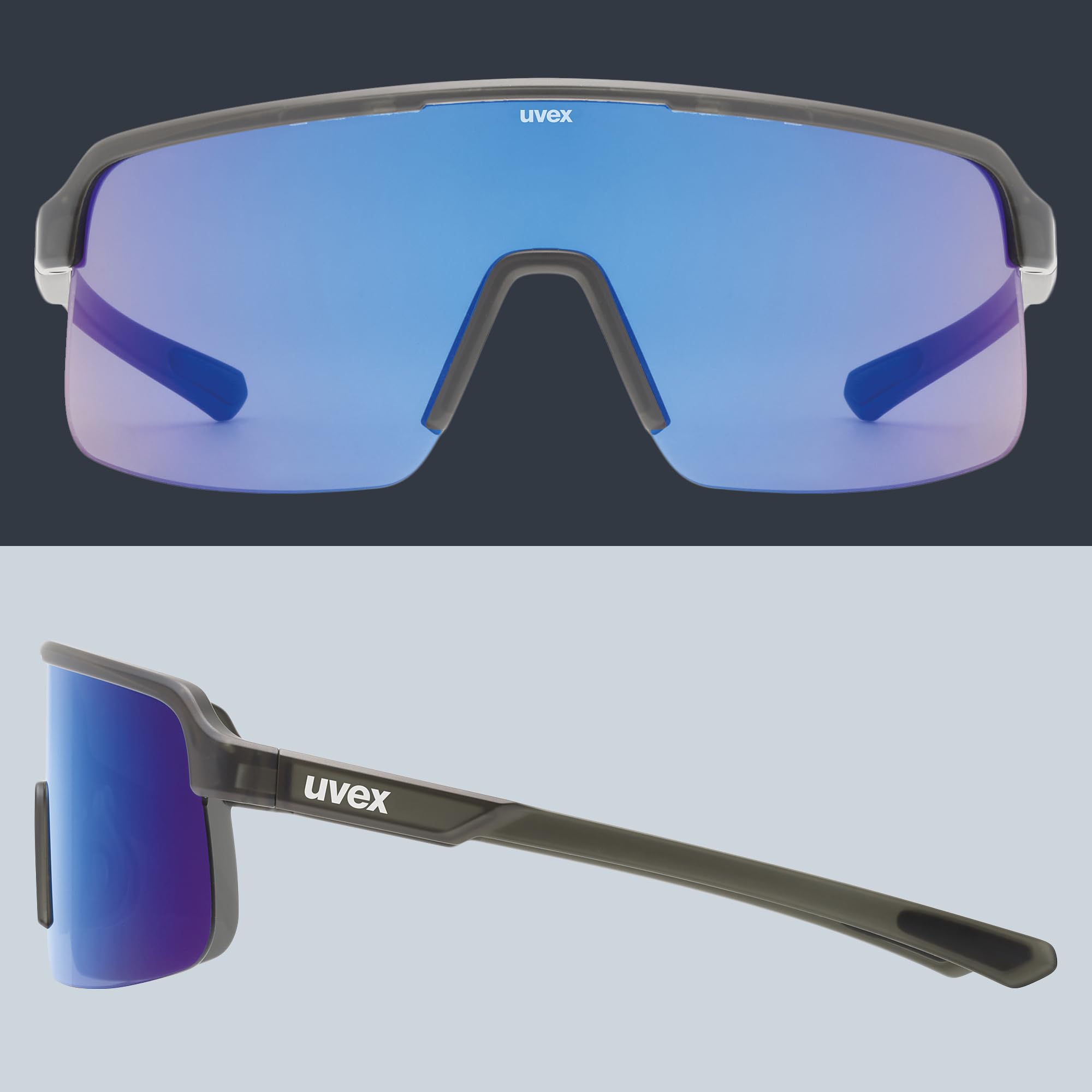 uvex dyrt - Sportbrille für Damen und Herren - großes Sichtfeld - 100% UVA-, B, C Schutz