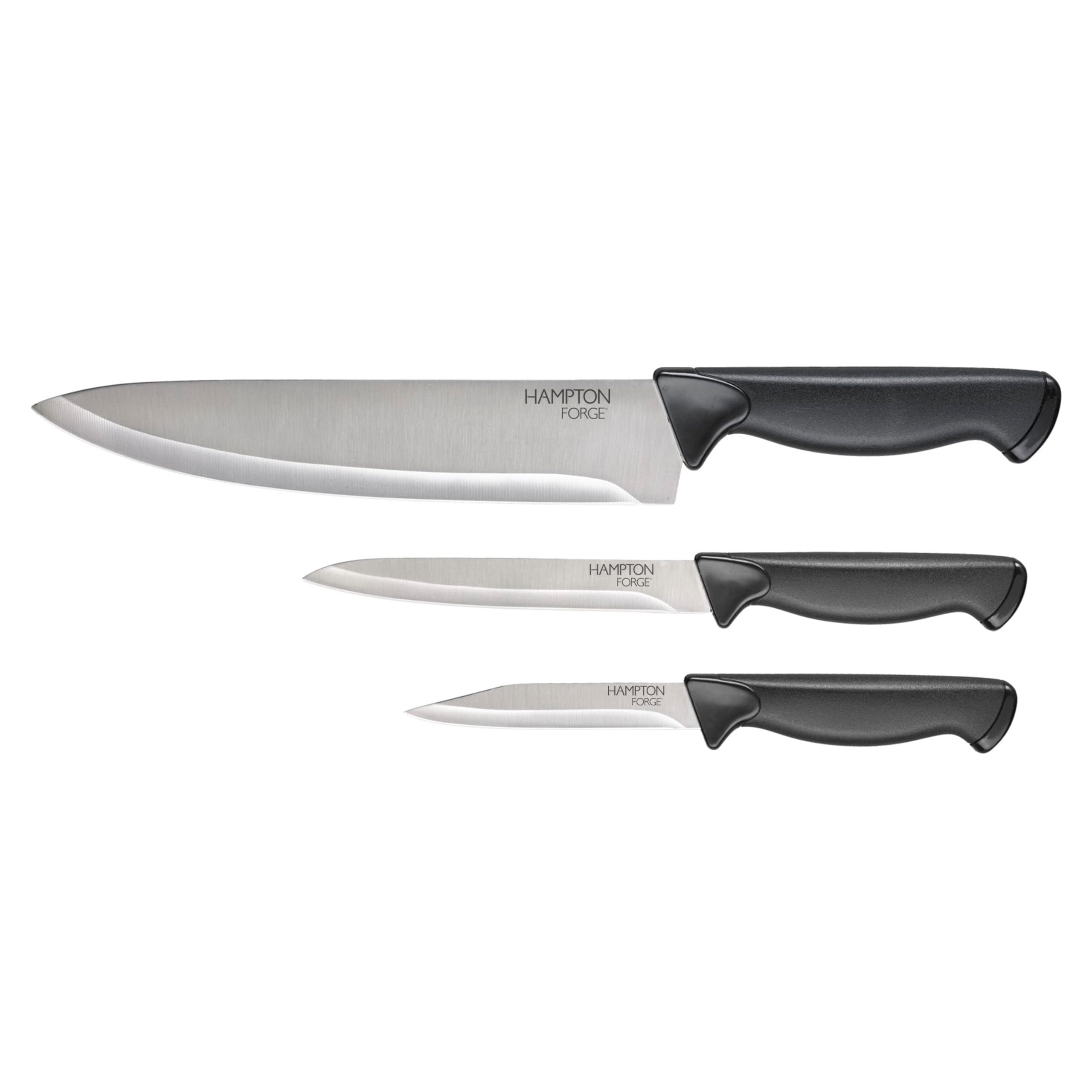 Hampton Forge HMC01A175C Emmett–3PieceKnife Set–Black