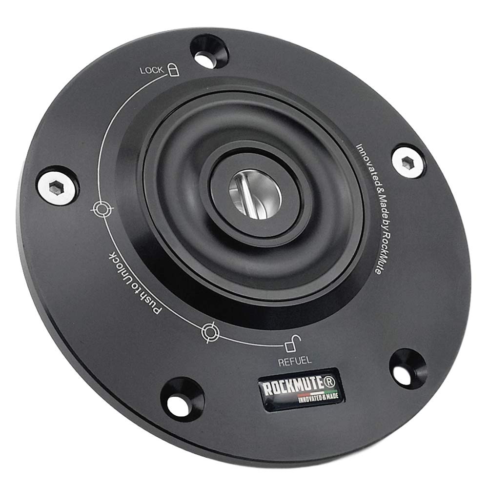 Tapa de depósito de combustible para motocicleta Yamaha FZ1 FZ6 FZ8 FAZER XSR900 XSR700 FZ6R XJ6 XT660 XJR1300 FJR1300A FZ16 TDM900A V-MAX SUPER TENERE XT1200ZE XV950 seguridad antirrobo (negro)