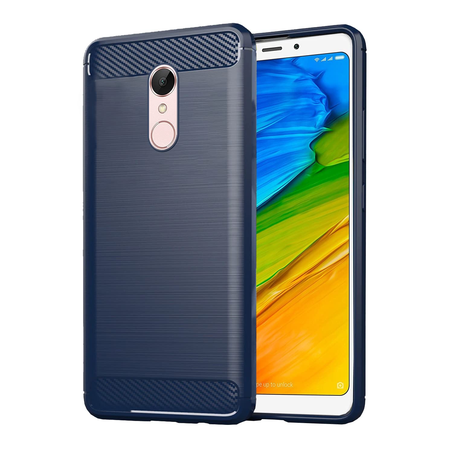 Pikkme Mi Redmi Note 5 Back Cover |Hybrid Shock Proof | Matte Soft Silicon Flexible | Back Case for Mi Redmi Note 5 (Blue) (B0BZMSBLLS) Amazon Price History, Amazon Price Tracker