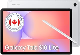 Samsung Galaxy Tab S10 Lite (versão CAD e garantia) - prata 128 GB, 10,9 polegadas Android Tablet, assistente de AI, bateria de 8000 mAh, inclui caneta S - Produto 7 mais recomendado com 4.5 estrelas