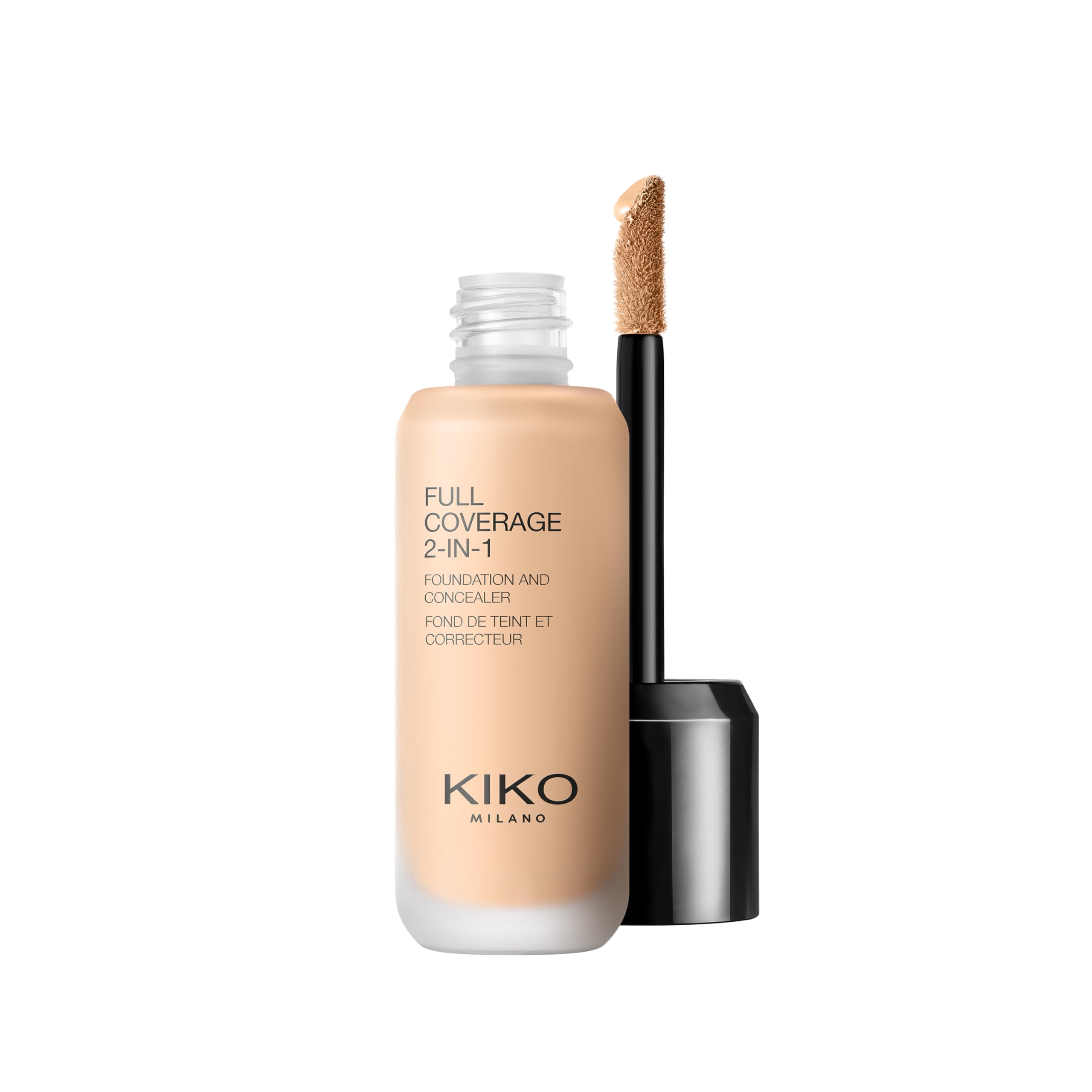 KIKO Milano Full Coverage 2-In-1 Foundation & Concealer 39 N10, 2 In 1 Foundation And Concealer, Superior Coverage