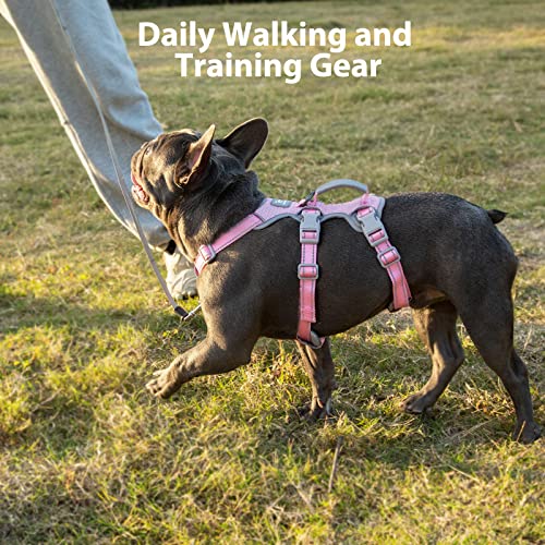 Huntboo HD03-PINK-M Escape Proof Dog Harness thumb #6