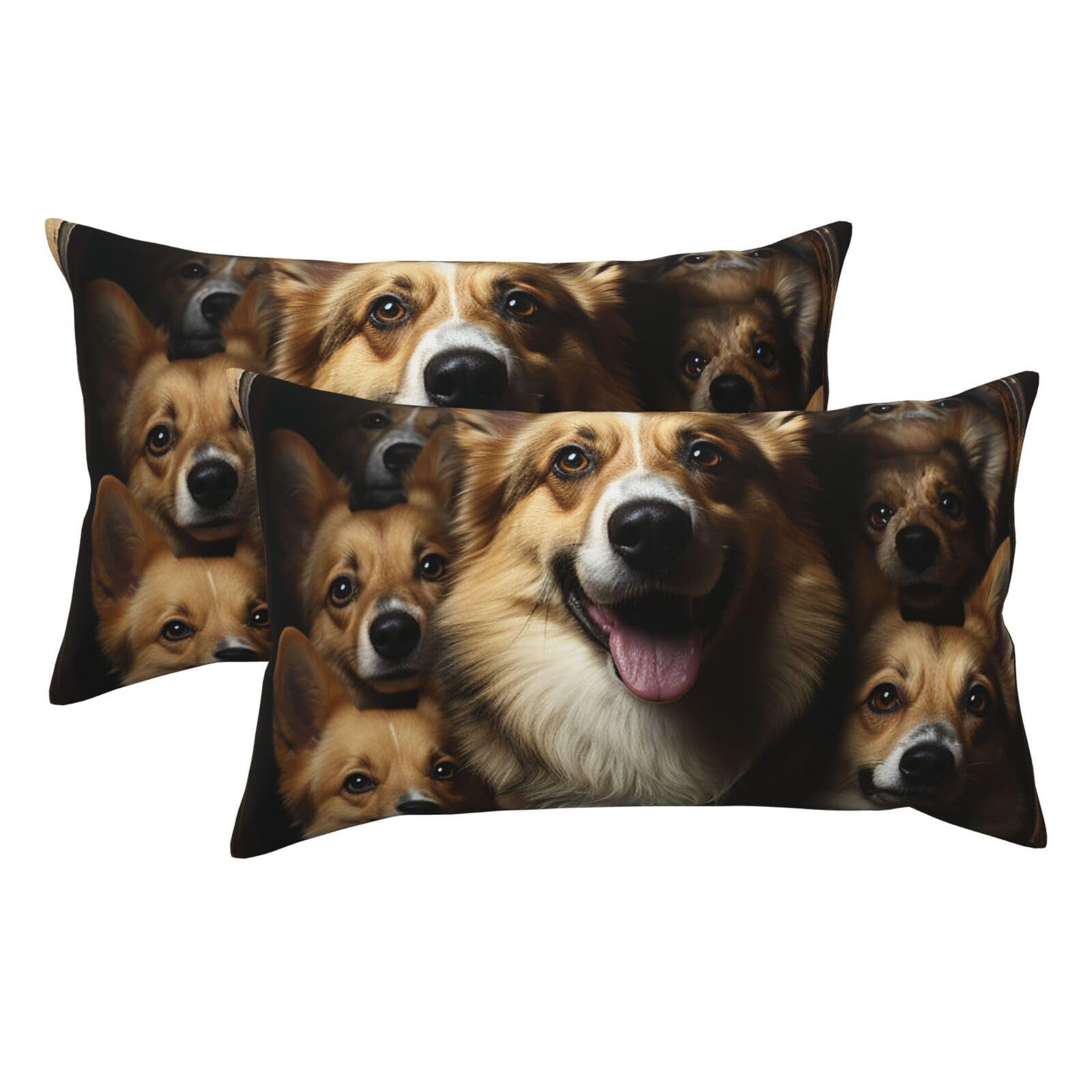 Taies d'oreiller Corgi pour grand lit pour une chambre d'adulte ou d'enfant