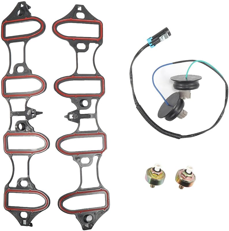 Kit de sensores de detonação com juntas do coletor de admissão Lizixny para Chevrolet, GMC e outros modelos – 5 peças