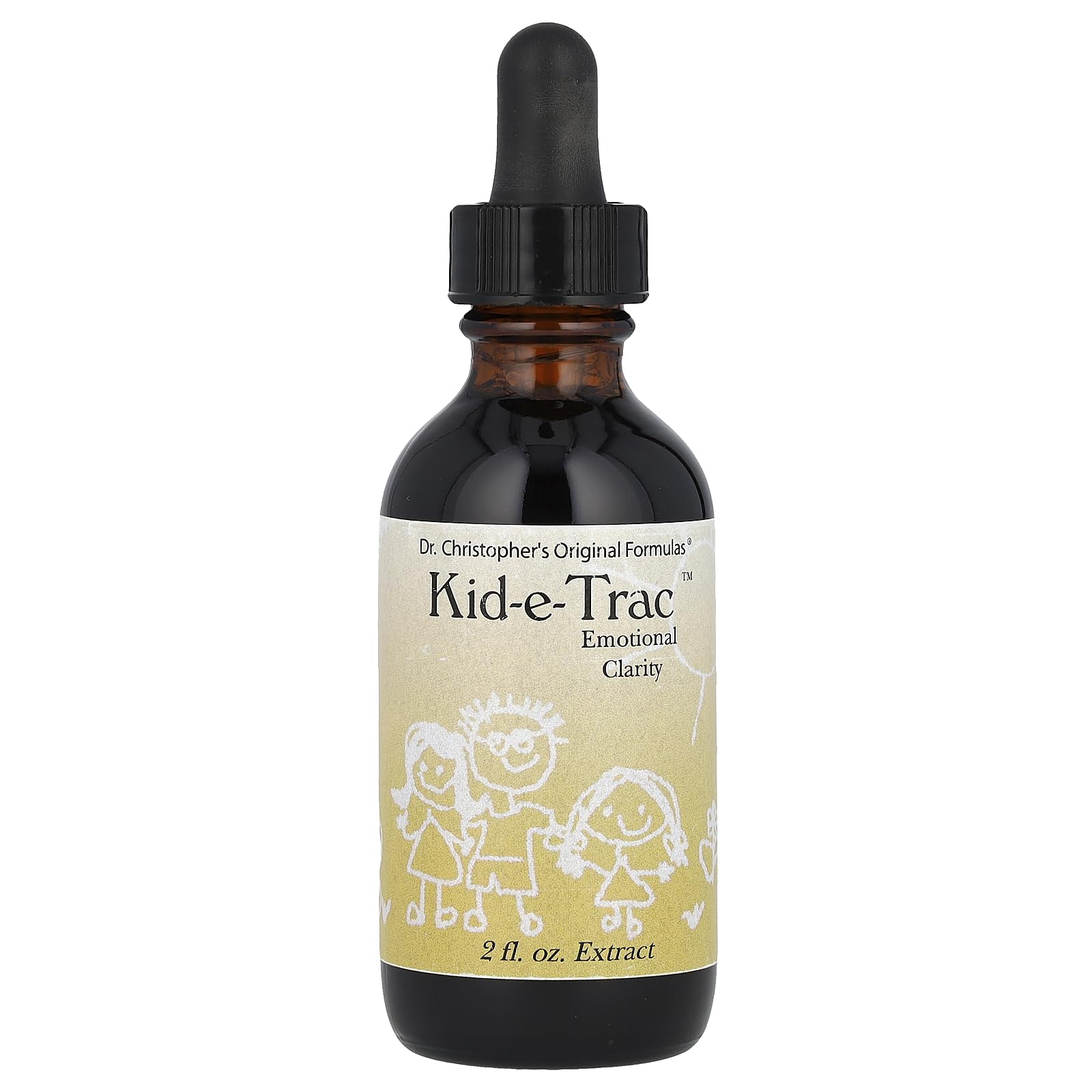 Christopher’s Original Formulas Organic Kid-e-Trac Extract Liquid, Alcohol Free Children’s Formula, Supports Mental & Emotional Clarity, Brain Function & Calming, 2 oz