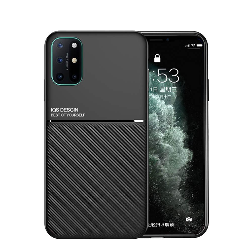Kepuch Silklike Hülle Für OnePlus 8T – Mit Integrierter Metallplatte Für Magnethalter, Grün