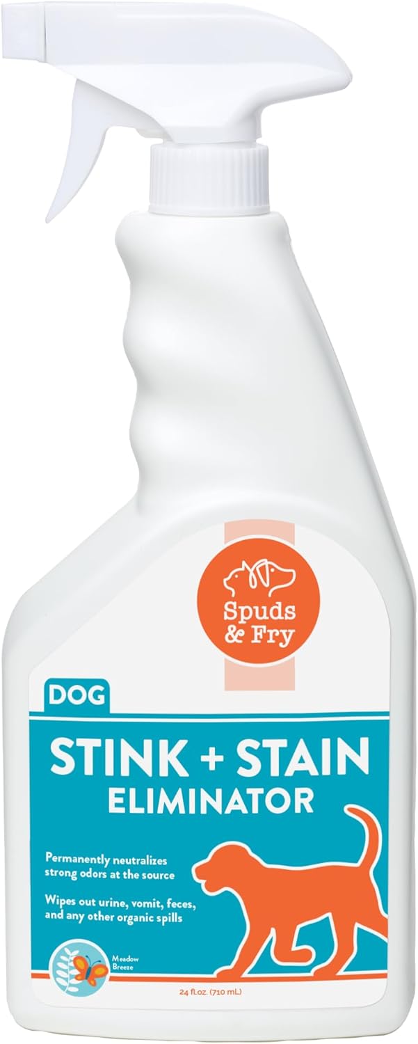 Spuds and Fry Dog Odor Eliminator, Dog Stain Remover Spray