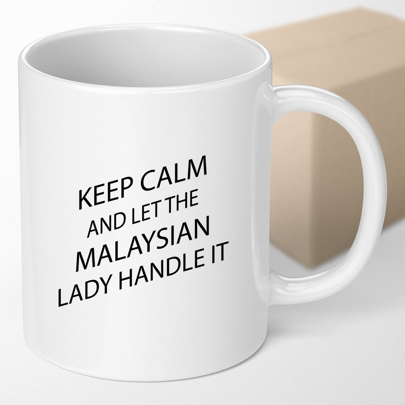 Coffee Mug Malaysian Gift For Women Grandma Mom Aunt Girlfriend - Keep Calm And Let The Malaysian Lady Handle It 161258