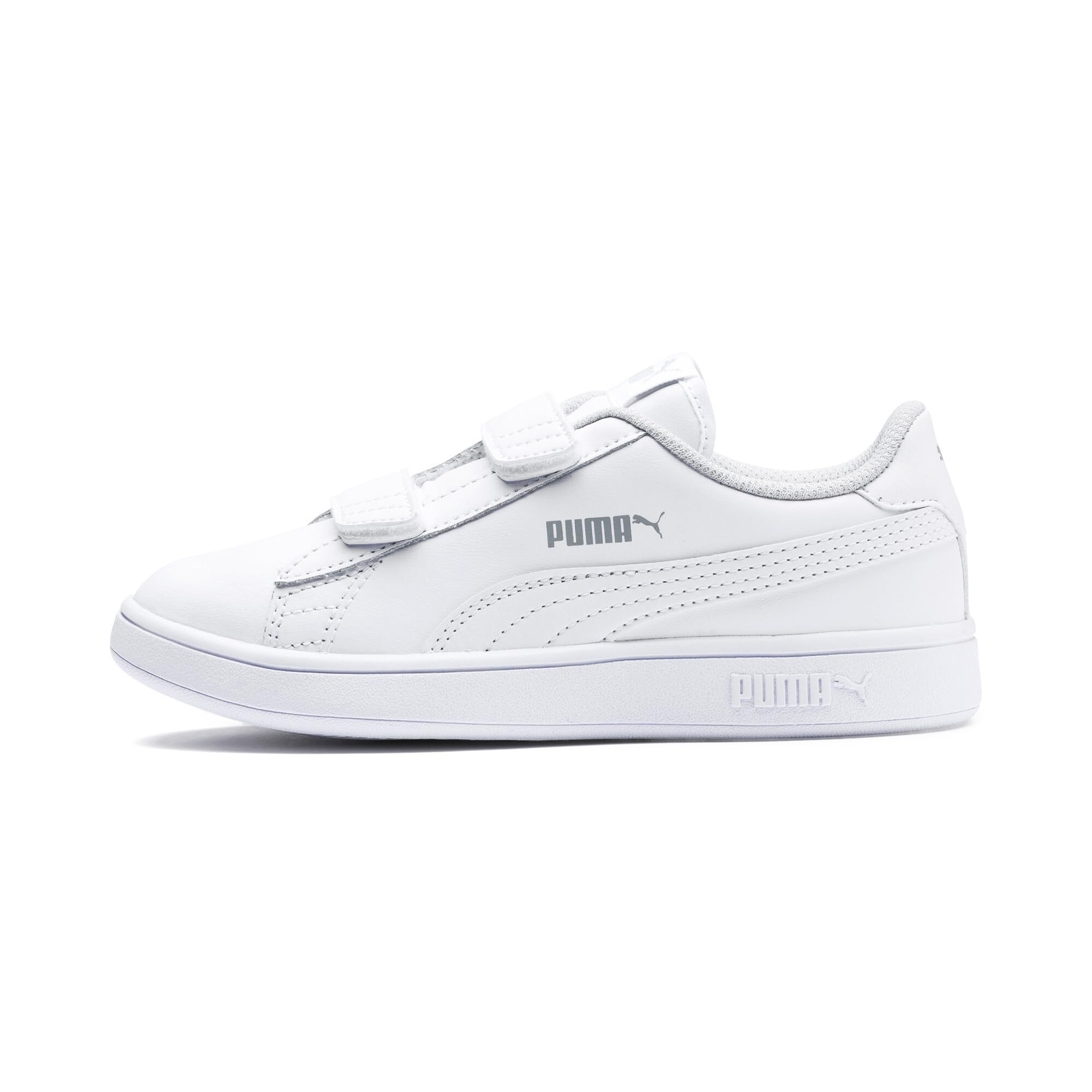 PUMA Smash V2 L V Ps, Zapatillas baja Unisex niños, Blanco White 172, 33 EU