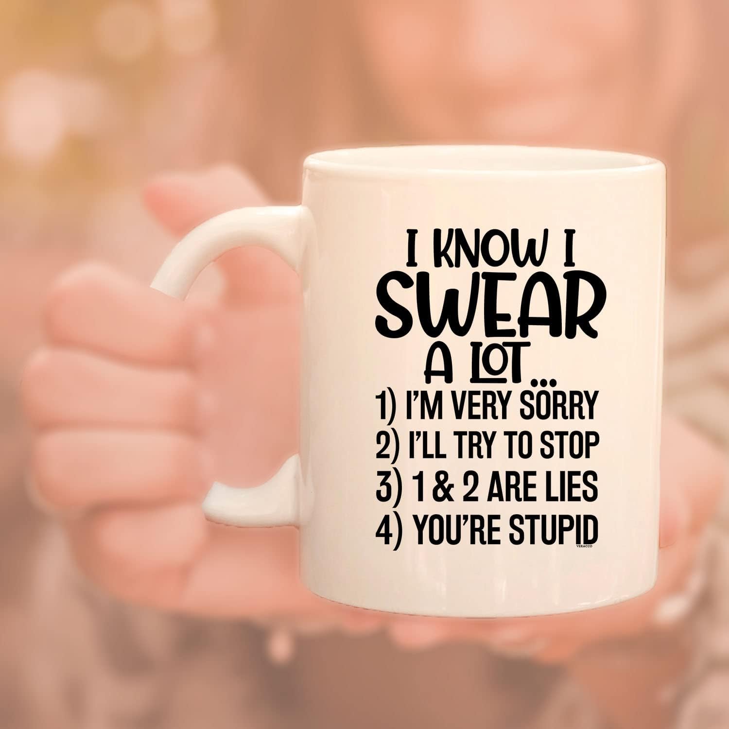 I Know I Swear A Lot I'm Sorry I'll Try To Stop You Are Stupid Ceramic Coffee Cup Funny Coffee Mugs For Women Funny Tea Cup For Men Boyfriend Mug Sarcastic Mug For Boyfriend Cute Coffee Cups - Image 9