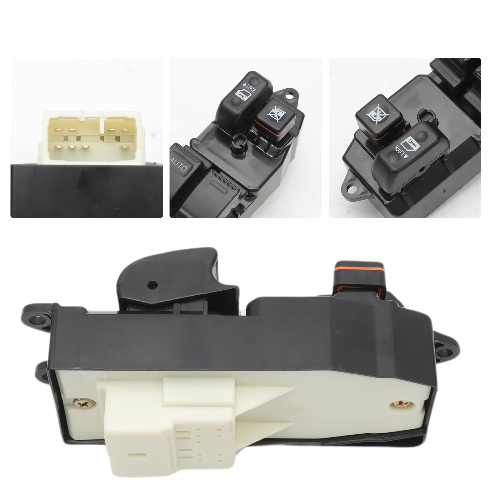 Interruttore Finestra Pulsantiera per T-oyota Yaris Alzacristalli Tasti Alzavetri Pulsante Pulsantiera con connettore 8 PIN Lato Guida Sinistro per Hilux Hiace Land Cruiser 84820-10100