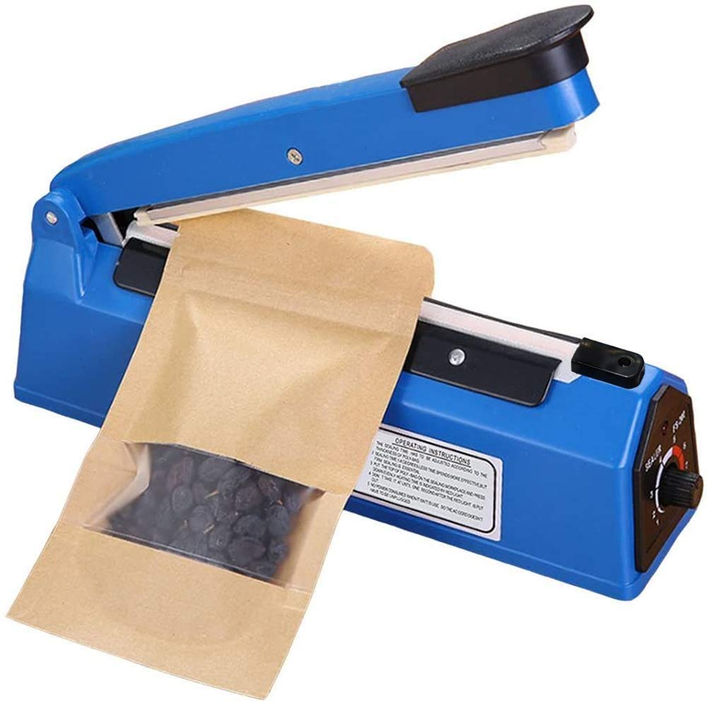 Nestling® Plastic Bag Thermal Sealer, PP and PE Bag Sealer with Electric Heating Wire + High Temperature Cloth (300mm)
