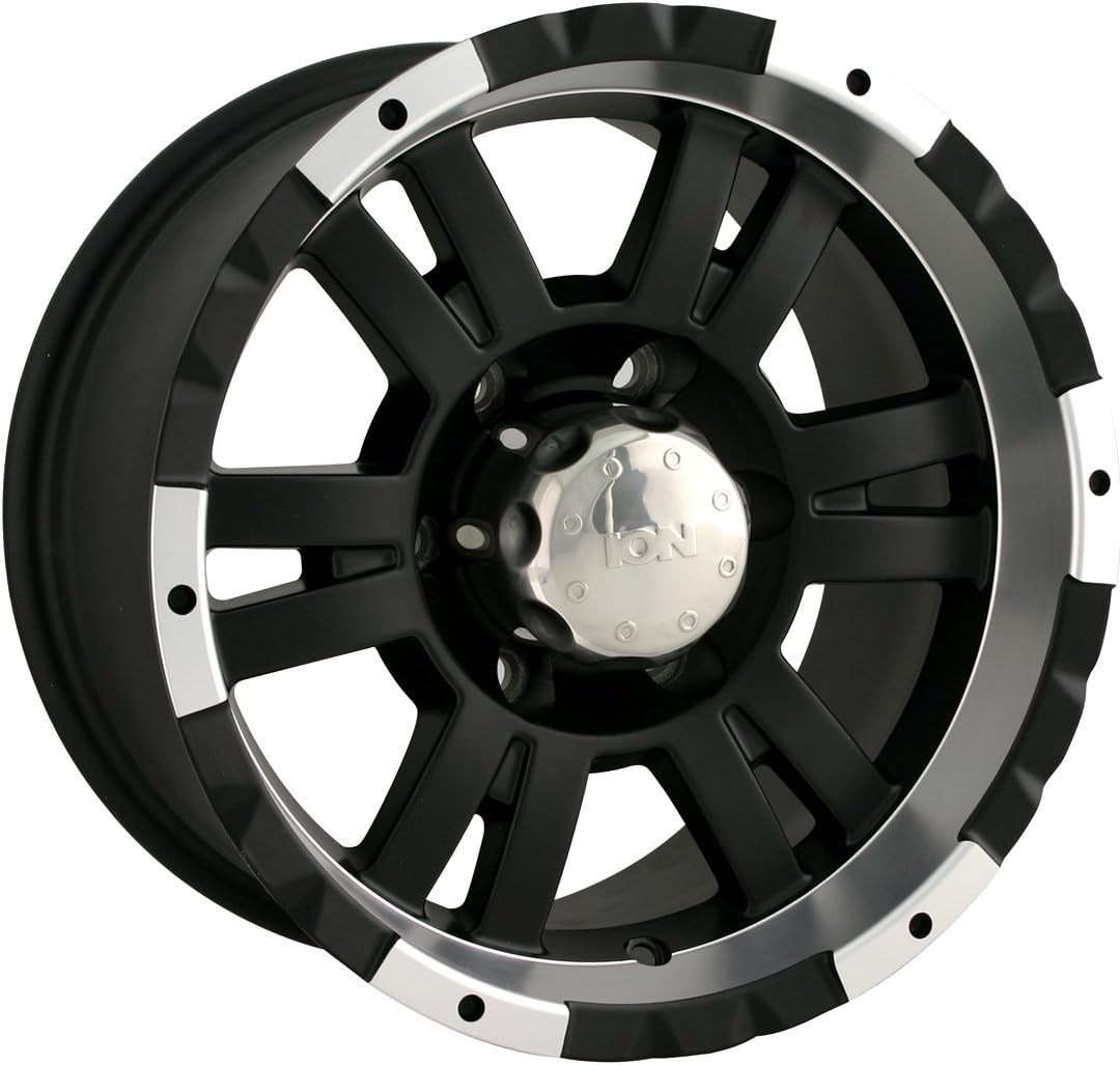 Ion Alloy 182 Matte Black Machined Wheel (17x8")