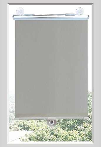 Miniatura 8 de Persianas enrollables opacas con ventosas, cortinas opacas sin taladrar, persianas enrollables retráctiles para ventanas y puertas, protector