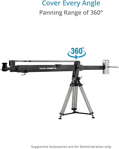 Miniatura 7 de PROAIM Comet XL 15ft Euro/Elemac videocámara Jib/Crane w 39.4 in brazo de extensión. Carga útil de hasta 60kg/132lb. (JB-CMXL-01)