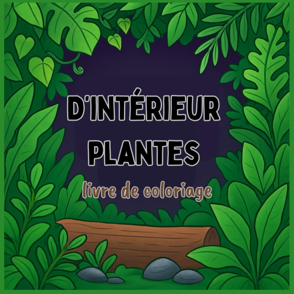Livre de coloriage PLANTES D’INTÉRIEUR: Coloriages botaniques apaisants de plantes d’intérieur pour adultes