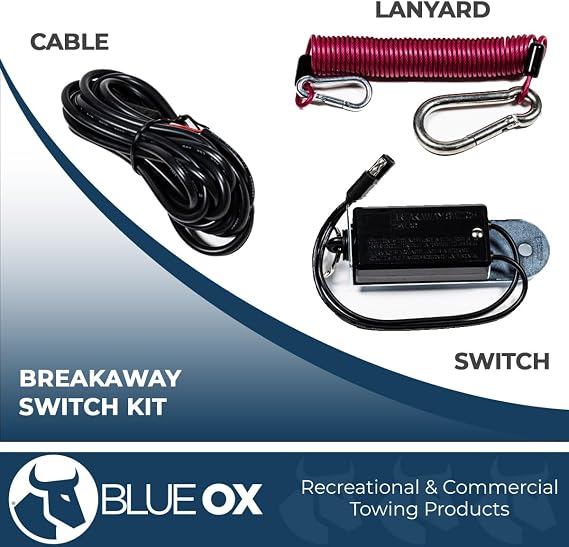 Blue Ox BRK2505 Patriot Supplemental Breakaway Switch for Braking System | Adds a Breakaway Kit to a Second Towed Vehicle | Great for Camping