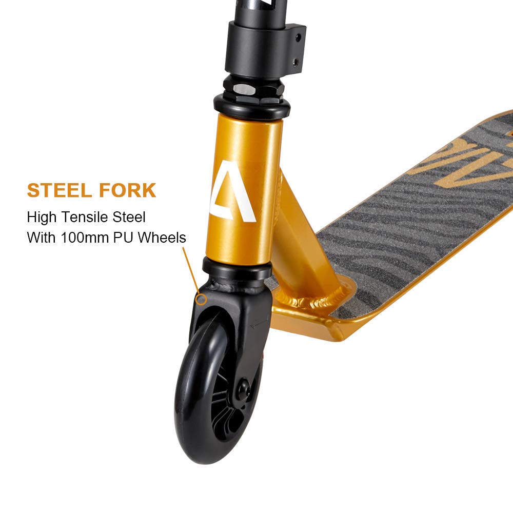 Monopattino Freestyle Albott Per Ragazzi - Scooter Trick Con Ruote 110mm E Cuscinetti ABEC-9, Dai 7 Anni In Su - Foto 5